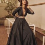 Meenakshi Chaudhary Instagram - 💛✨ . . . . Shot by @arifminhaz Styled by @riechamallick Outfit @akarabyshruthi Jewellery @kalon_artjewellery Makeup @makeuphairbyrahul Photo Asst @thejaswitanneru Location @enchantecafeandconfectionery