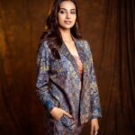 Meenakshi Chaudhary Instagram - Suit yourself 😉😎 📸 @pranil_chintewar Styled by - @riechamallick Outfit by - @saundhindia Hmua - @makeuphairbyrahul