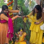 Meghana Lokesh Instagram - Shree ಮದುವೆ photo dump ! #cousingetshitched #weddingcelebration #familytime #funtimes #love #celebration #wedding #cousingetshitched Mysore, Karnataka