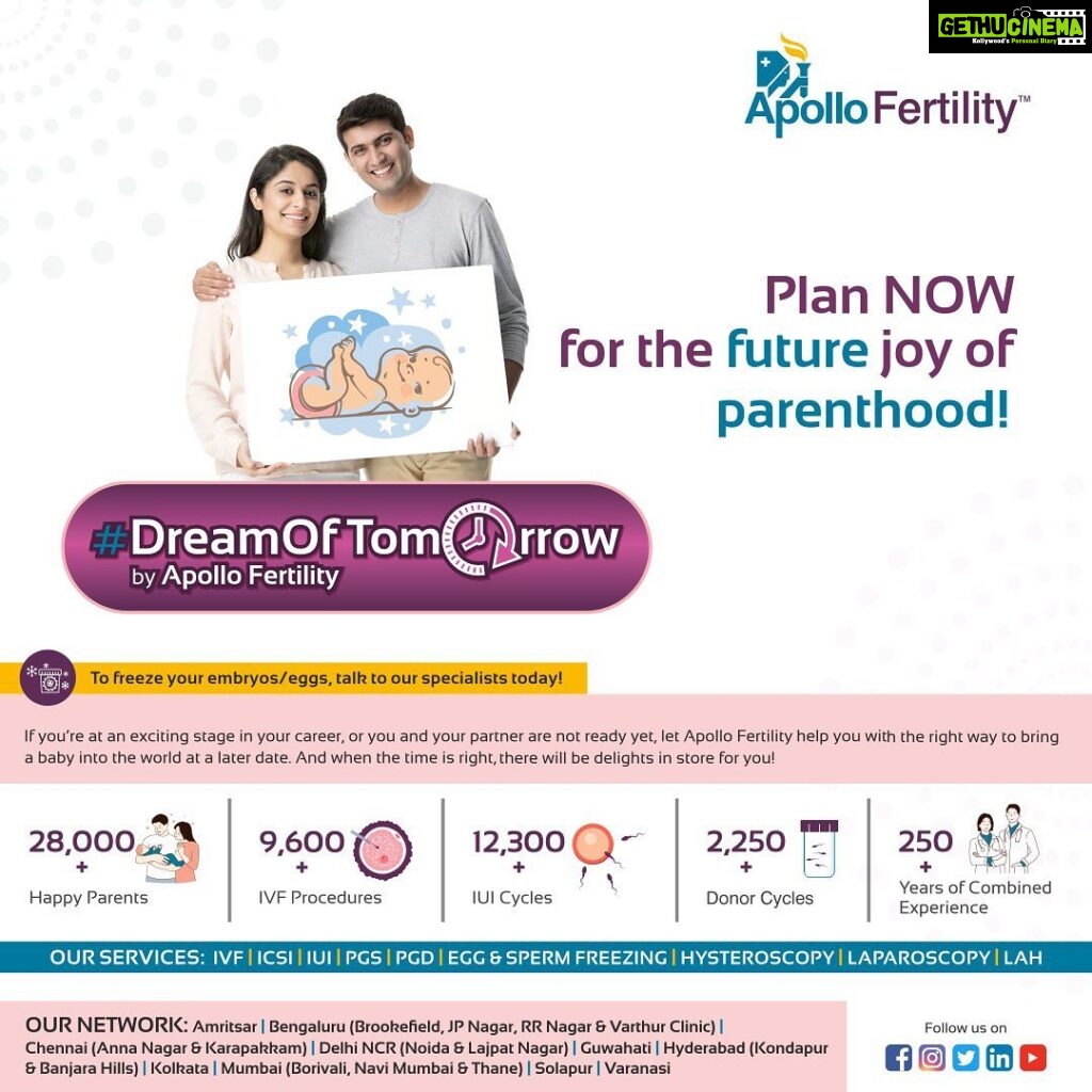 Mona Singh Instagram - Excited to share my secret to a #DreamOfTomorrow! ✨💫 Proud to endorse the groundbreaking Dream of Tomorrow package by Apollo Fertility! 🌸👶🏼 This special package for egg/embryo freezing empowers women to take control of their fertility journey and conceive on their terms in the future. Don't let time dictate your dreams – freeze your eggs/embryos today and embrace a brighter tomorrow! 🌈💕 Connect with the Apollo Fertility Experts today to know more: 1860-500-4424 | 🌐 https://aphl.in/afw #ApolloFertility #EmpoweredFertility #ConceiveOnYourTerms #DreamOfTomorrow #EggFreezing #EmbryoFreezing #FreezeForFuture