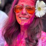 Mona Singh Instagram – Thank u for an amazing holi party @prashantpallath @anushreearora9