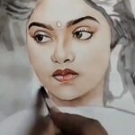 Nadhiya Instagram – Painting a Memory!😍Thank u so much Sheema for sharing this beautiful work💛💛@cherry_chue

#artwork  #painting #memories
