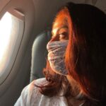 Nadhiya Instagram – Sun kissed at 35,000 ft!
✈️🌍🔝

#sunset #travel #flying #mask