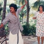 Nadhiya Instagram - 32 years since the release of the blockbuster film Rajadhi Raja 🎞🎥 #tamilmovies #movies #tbt