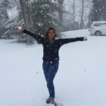 Nadhiya Instagram - SnOw grateful for you all💙❄️☃️#555k #snow #winter #tbt #winteriscoming East Coast