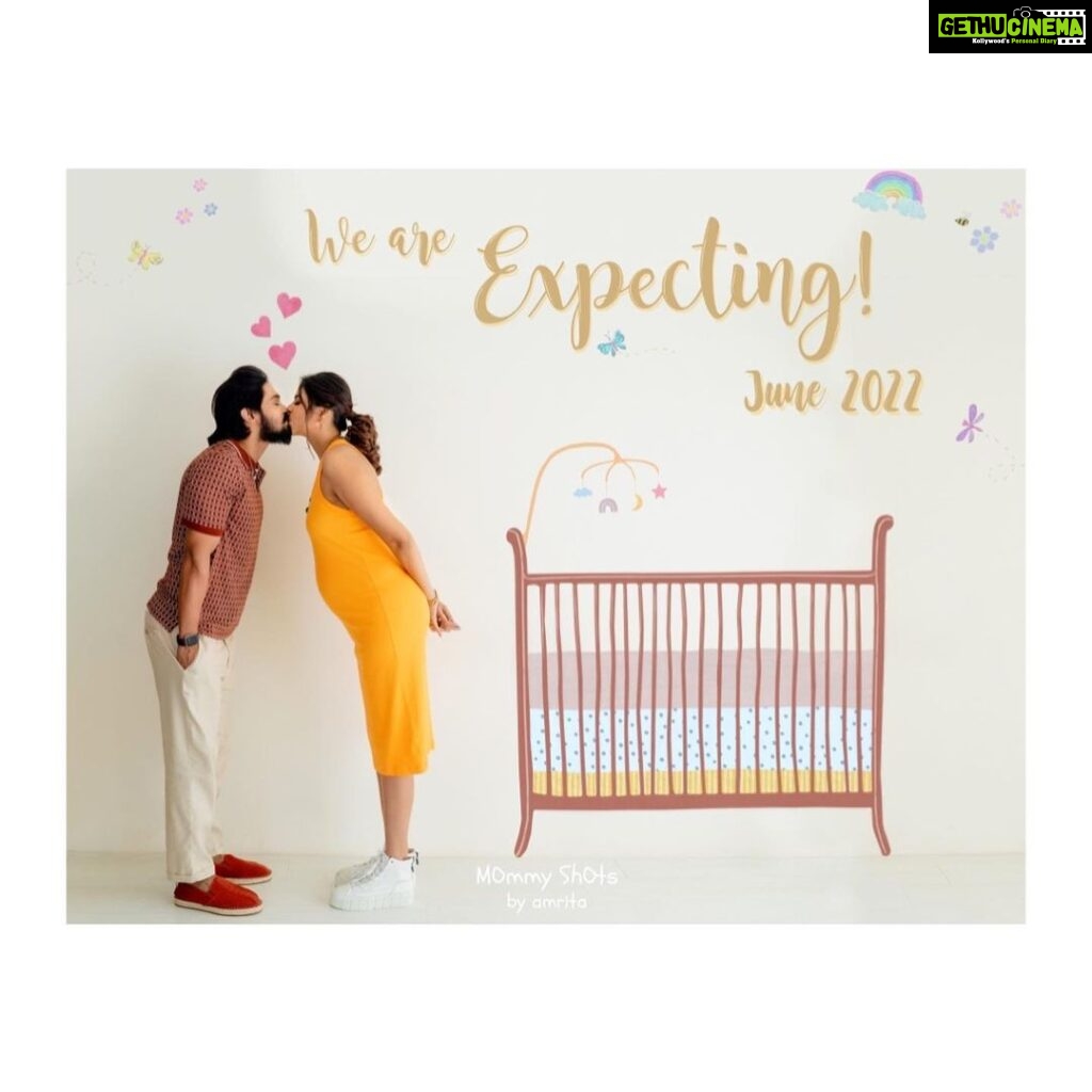 Nakul Instagram - Still feels surreal for us ! ✨ #khulbabee #2 coming soon 🥰 @mommyshotsbyamrita ALWAYS the best for baby/ maternity shoot. I mean, just look at these precious snaps 🥺 @salomirdiamond @raisedbrowsbybhavani did the make up and hair for both Nakkhul and I ! Almost all our events / shoots they’re the main 💜 Absolutely loved how @anushaa13 and her assistant @_amrutha_ram_ styled us ! 😍 Beautiful nails by @topcoat2018 🌈 The creatives of the doodle by vanathi_jayalakshmi 🌈 #nakkhulsrubee #myakira #khulbeetails #pregnancyannouncement #pregnancyphotoshoot #babyontheway