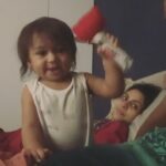 Nakul Instagram - Thank you @srubee 🤨 So #myakira decided to go all Thor on me in the middle of the night. Inniki Shivarathiri⚡️💤😪🥱 . . #nakkhulsrubee #myakira #khulbaebee #khulbeetails #daddysgirl😘 #daddy #sleeplessnights #newparents #OurDaughterAkira