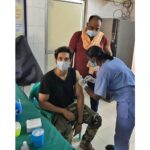 Nakul Instagram - Just got vaccinated with my dearest Vathi @balakrishnanshivakumar beside me 🤗 . . Did you? You should! #getvaccienated fam! #letsbeatcovid19 Thanks @danushbhaskar - you know why 🤣