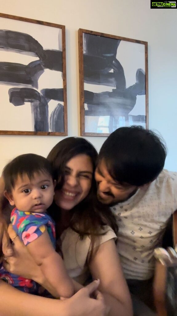 Nakul Instagram - Now that Akira’s school has reopened, we could sing and record 😂 We were singing for so long and our man was zoning nicely on my lap! The moment we started recording, he woke up ! Guess babies just know ! 😂 We both were so distracted by his cutiebushkoooo smile he was giving us right after his nap 🥹 Also, this song should’ve made the movie ! @actormaddy our absolute favourite song ! 💜 #nakkhulsrubee #khulbee #khulbeetails #khulbaebee #myamore #amaturesingers