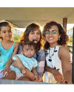 Nakul Instagram - Had the much needed break yesterday with this lovely family ! We’re so happy to have met like minded parents who are so inspiring and working so hard to bring about a change and improve people’s lives, they have surly made a massive difference in our lives! 
.
.
We heart you Maya, @mayas_amma & Maya’s Papa @designehaus_int ❤️
.

P.S. - what an awesome way to celebrate our first #parentsday 🤩
.
#friendslikefamily #khulbaebee #khulbeetails #mayasamma #newgenparents #breakingstereotypes