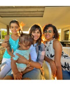 Nakul Instagram - Had the much needed break yesterday with this lovely family ! We’re so happy to have met like minded parents who are so inspiring and working so hard to bring about a change and improve people’s lives, they have surly made a massive difference in our lives! 
.
.
We heart you Maya, @mayas_amma & Maya’s Papa @designehaus_int ❤️
.

P.S. - what an awesome way to celebrate our first #parentsday 🤩
.
#friendslikefamily #khulbaebee #khulbeetails #mayasamma #newgenparents #breakingstereotypes