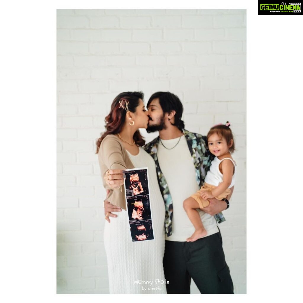 Nakul Instagram - Still feels surreal for us ! ✨ #khulbabee #2 coming soon 🥰 @mommyshotsbyamrita ALWAYS the best for baby/ maternity shoot. I mean, just look at these precious snaps 🥺 @salomirdiamond @raisedbrowsbybhavani did the make up and hair for both Nakkhul and I ! Almost all our events / shoots they’re the main 💜 Absolutely loved how @anushaa13 and her assistant @_amrutha_ram_ styled us ! 😍 Beautiful nails by @topcoat2018 🌈 #nakkhulsrubee #myakira #khulbeetails #pregnancyannouncement #pregnancyphotoshoot #babyontheway