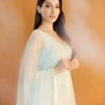 Nora Fatehi Instagram - @marianna_mukuchyan @aasthasharma Outfit @ritikamirchandani Earrings @diamantinafinejewels Rings @anmoljewellers