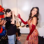 Nora Fatehi Instagram - Lets go!! Moments before my performance ♥️🔥 @abujanisandeepkhosla @marianna_mukuchyan @amitthakur_hair @aasthasharma @gehnadholakia 📸 @dirkalexanderphotography