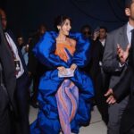 Nora Fatehi Instagram - You know that I'm gon' be extra 💙💙 Gown @jean.pierre.khoury Jewellery @mozaati Clutch @louboutinworld @aasthasharma @marianna_mukuchyan @amitthakur_hair @gehnadholakia 📷 @dirkalexanderphotography