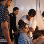 Nora Fatehi Instagram - Backstage madness with a 50’s touch 🔥♥️ @manishmalhotraworld @amitthakur_hair @marianna_mukuchyan @iifa 📷 @dirkalexanderphotography