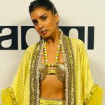 Pallavi Sharda Instagram - What a beautiful opening for the #acmigoddess exhibition. A true homage to the grit, barrier breaking power and warrior energy of every woman who has dared to dream to be on screen. To stand in my hometown and witness the portrayals of fierce ‘filmy’ women through the ages felt strangely karmic. It was only a few kms from studio in which I was once told by a teacher that I would never be seen on Aussie screens because - well - I was brown. (Cue my journey across the Indian Ocean while still at college to seek out the nuclear cell of my Goddess inspirations in Mumbai.) Amongst the fiery pantheon of screen Goddesses, I witnessed the iconic Meena Kumari - one of my early inspirations - front and centre. I then flicked through and saw in print the Goddess Publication for which I was honoured to pen an homage to the mythical archetypes of Hindi celluloid, those that moved me to move, whose eyes, ada, mudra & rhythm filled my childhood with dreaming. Tuesday night I felt like a true chela (disciple) to the women who had dared for decades so that my peers and I could even think it possible to enter the dreamscape of on screen storytelling. Thank you @acmionline @geenadavisorg @matchbox_pictures @visitmelbourne @vogueaustralia for such an epic evening of celebration and joy! Don’t miss the Goddess Exhibition and the fabulous programming on now at ACMI in Melbourne! #visitmelbourne #visitvictoria Thank you @devs213 for dressing me as a Goddess in @surilyg and @csmith_makeup for making my locks come alive 🧡