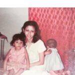 Panchi Bora Instagram - The crawling baby stage precious memories.. mom dad and sis.