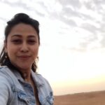 Panchi Bora Instagram – First time witnessing the beauty of desert 🐪