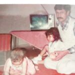 Panchi Bora Instagram – The crawling baby stage precious memories.. mom dad and sis.