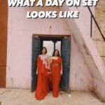 Parull Chaudhry Instagram – Not a #wesanderson movie set  but our very own #bhagyalakshmi set❤️ 

#reels #explore #viral #set #bts #trending #wesandersonstyle #parullchaudhry #shivanijha #soniyaoberoi #karishmaoberoi #zeetv #actorslife