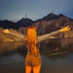 Pooja Bhalekar Instagram - IN THE MOUNTAINS 👽🛸⛰️ . . . . . . . . . . #reels #reelsinstagram #nature #love #fyp #explore #mountains #dubai Al Rafisah Dam