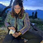 Pranati Rai Prakash Instagram - Living my best life in the hills, meditating and trekking through the day and spending time with nature and localites. More from yesterday! 🪵🤍🐰