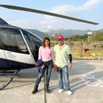 Pranati Rai Prakash Instagram - I had absolutely the best time here!! I wish to learn flying. I remember when asked what I wanted to become in class 6th, I answered fighter pilot…my love for fashion and design grew over time however. And then I thought that as an actor I can actually be all the different people I want to be through my characters. I was soooo happy during the helicopter ride, smiling stunned at the views and butterflies in my stomach! Here’s sharing a few glimpses from the amazing ride. And that’s Capt Pratap Singh, who was flying. 🚁🤍 . . #helicopterride #flying #passenger #love #sky #height #thrill #beauty #mountains #hopefullyfuturepilot #life #sharing #pranatiraiprakash Uttarakhand