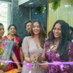 Pujita Ponnada Instagram - Happy to have inaugurated Bommineni Clinics in Kokapet, Congratulations Dr.Durga Rani on the grand opening, a few pics from the event 💜 📸 @midhuphotography_official #pujitaponnada