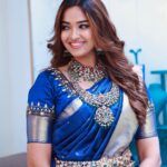Pujita Ponnada Instagram - There are so many beautiful reasons to be happy ✨ Jewellery @nvrnallamalli Saree @kanchipuramnarayanisilks #pujitaponnada