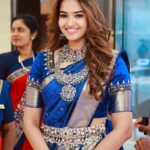 Pujita Ponnada Instagram - At the grand launch of Nallamalli NVR Jewellery store ✨ Jewellery @nvrnallamalli Saree @kanchipuramnarayanisilks #pujitaponnada Vijayawada, India
