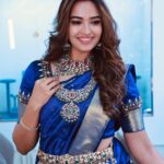 Pujita Ponnada Instagram - At the grand launch of Nallamalli NVR Jewellery store ✨ Jewellery @nvrnallamalli Saree @kanchipuramnarayanisilks #pujitaponnada Vijayawada, India