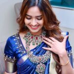 Pujita Ponnada Instagram - At the grand launch of Nallamalli NVR Jewellery store ✨ Jewellery @nvrnallamalli Saree @kanchipuramnarayanisilks #pujitaponnada Vijayawada, India