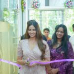 Pujita Ponnada Instagram - Happy to have inaugurated Bommineni Clinics in Kokapet, Congratulations Dr.Durga Rani on the grand opening, a few pics from the event 💜 📸 @midhuphotography_official #pujitaponnada