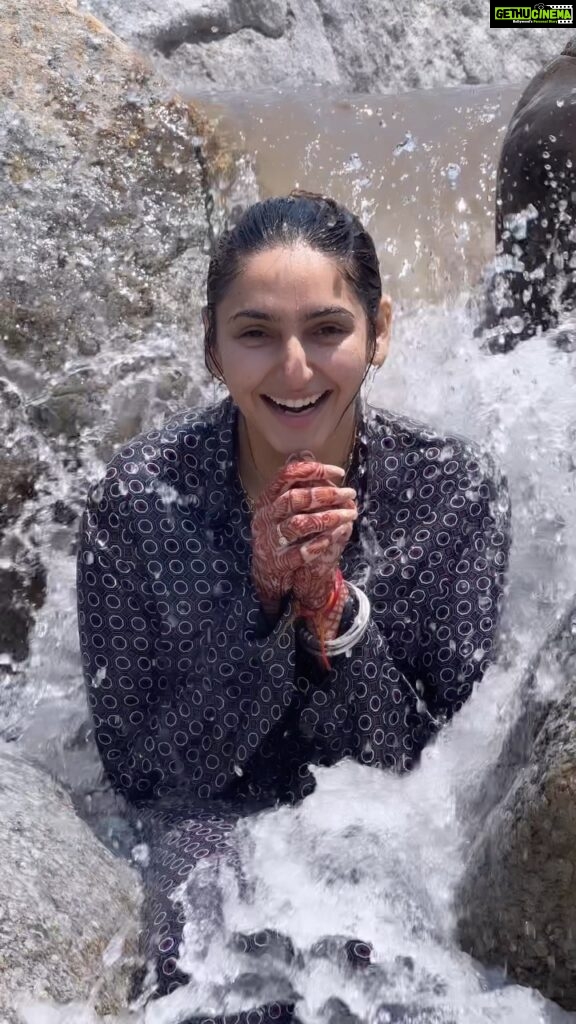 Ragini Dwivedi Instagram - WATER BABY 💕🥹🙋‍♀ The most amazing part of the mountains the super cold rivers and waterfalls and the fact that it just brings out the child in all of us … saw the river jumped into the water within seconds I’m most definitely a water baby 🤣🫶🏾🥳🫠 SPIRITUALLY : the power of healing and energy the ability to absorb prayers cleanse unwanted energy and bestow good medicine #raginidwivedi #ragini #naturelovers #adventures #metime #lovenature #himachalpradesh #mountains #nature #waterfall #waterblog #waterbaby #simpleliving #tinypleasures #happyme #spiritual #smile #positivevibes #trending #trendingreels #trend #reelsinstagram #reelitfeelit #reelsvideo #reelindia Amb Una Himachal