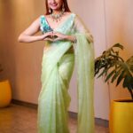 Ragini Dwivedi Instagram – PRAJAVANI FILM AWARDS 2023 
 What a beautiful night of talent and hardwork that was celebrated… such an amazing venue and congratulations to all the winners…. 
Outfit @devnastitchingstudio 
Jewellery n styling @nainaarora.fashion
Shot by @acchu_photography_official 
Edited by @kiran.venkataramanappa 
Makeup n hair by yours truly 🙋‍♀️
Venue @prestigekhodayauditorium 

#raginidwivedi #ragini #awardshow #awardseason #indianwear #ethnic #ethinicwear #actor #influencer #potd #photooftheday #smile😊 #portraitphotography #instagood #instagram #instafashion #instamood #instalike #instaphoto #trending #trendalert #trend #viralpost #positivevibes #bengaluru Bangalore, India