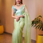 Ragini Dwivedi Instagram – PRAJAVANI FILM AWARDS 2023 
 What a beautiful night of talent and hardwork that was celebrated… such an amazing venue and congratulations to all the winners…. 
Outfit @devnastitchingstudio 
Jewellery n styling @nainaarora.fashion
Shot by @acchu_photography_official 
Edited by @kiran.venkataramanappa 
Makeup n hair by yours truly 🙋‍♀️
Venue @prestigekhodayauditorium 

#raginidwivedi #ragini #awardshow #awardseason #indianwear #ethnic #ethinicwear #actor #influencer #potd #photooftheday #smile😊 #portraitphotography #instagood #instagram #instafashion #instamood #instalike #instaphoto #trending #trendalert #trend #viralpost #positivevibes #bengaluru Bangalore, India