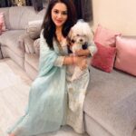 Ragini Nandwani Instagram - My baby my life Outfit @yellowsapphire79 #lohricelebration #dehradun #celebration #home #indianwear #trendy #maltese #grey #pastel #party #bollywood #southactresses #chennai #hyderabad #telugu #malayalam #designeroutfit #endorsement #brandambassador #saturday #winters #worship #lordshani #lordhanuman #lordbalaji #kaalimaa #swamisamarth #navadurga #maa