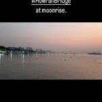Rahul Bose Instagram – The sun had set. The temperature dropped discernibly. Lights came on all along both banks. Life along the river was alive. And the moon, as it does, rose.