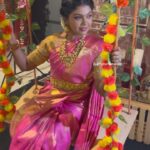 Riythvika Instagram - Throwback to one of my fav shoot 🔥💟!! . . . . In frame beautiful @riythvika_official Cinematography: romeojuliet_photography Designer blouse : @j2fashions Beautiful jewels : @vivahbridalcollections @grb_silks Studio : @mottamaadi_space . . . . . #instagood #instagram #vijaytelevision #vijaytv #chennaimodels #trendingreels #trendingsongs #tamilvideo #makeupartist #makeupandhair #instadaily #trendingreels #arrahman