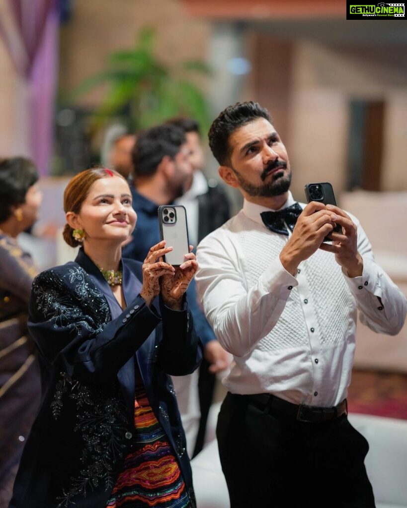 Rubina Dilaik Instagram - Love isn’t looking into each others eyes, #love is looking forward in the same Direction ! Appreciation post for my charismatic boyfriend and amazing husband @ashukla09 ❤️🧿