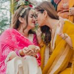 Rubina Dilaik Instagram - Haldi turned out to be The Happiest Holi forever 😍… The Celebration begins for @jyotikadilaik @rajatsharma_rj ❤️🧿 . . Memories : @raabta.studios Woodville Palace Hotel, Shimla
