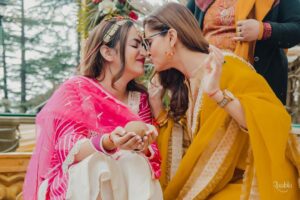 Rubina Dilaik Instagram - Haldi turned out to be The Happiest Holi forever 😍… 
The Celebration begins for @jyotikadilaik @rajatsharma_rj ❤️🧿
.
.
Memories : @raabta.studios