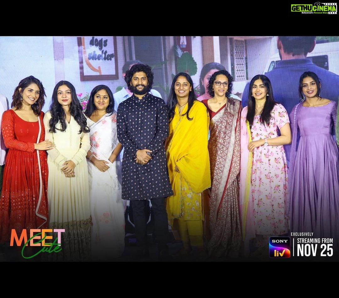 Ruhani Sharma Instagram - Our MEET CUTE family is all excited to meet, ALL you cutieees Tomorrow… 💃♥️ . . Streaming from 25th Nov on @sonylivindia. @deepthiiiganta @nameisnani @tprashanti @ashwinkumar_ak @varshabollamma @raja.chembolu @aakankshasingh30 @dheekshithshettyofficial @rohinimolleti @shivakandukuri @adah_ki_adah @sancho_poonacha @thesunainaa @padmasoorya @lightsmith83 @vijai_bulganin @garrybh1988 @kollaavinash @vijay_binni @kk_writer1 @vinaysagar27 @hosakota.vamshikrishna @yesh_vittapu @ayaz.pasha @sumaiah.tabassum @wallpostercinemaofficial