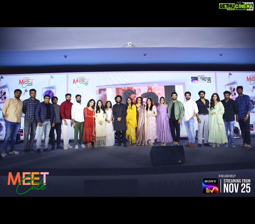 Ruhani Sharma Instagram - Our MEET CUTE family is all excited to meet, ALL you cutieees Tomorrow… 💃♥️ . . Streaming from 25th Nov on @sonylivindia. @deepthiiiganta @nameisnani @tprashanti @ashwinkumar_ak @varshabollamma @raja.chembolu @aakankshasingh30 @dheekshithshettyofficial @rohinimolleti @shivakandukuri @adah_ki_adah @sancho_poonacha @thesunainaa @padmasoorya @lightsmith83 @vijai_bulganin @garrybh1988 @kollaavinash @vijay_binni @kk_writer1 @vinaysagar27 @hosakota.vamshikrishna @yesh_vittapu @ayaz.pasha @sumaiah.tabassum @wallpostercinemaofficial