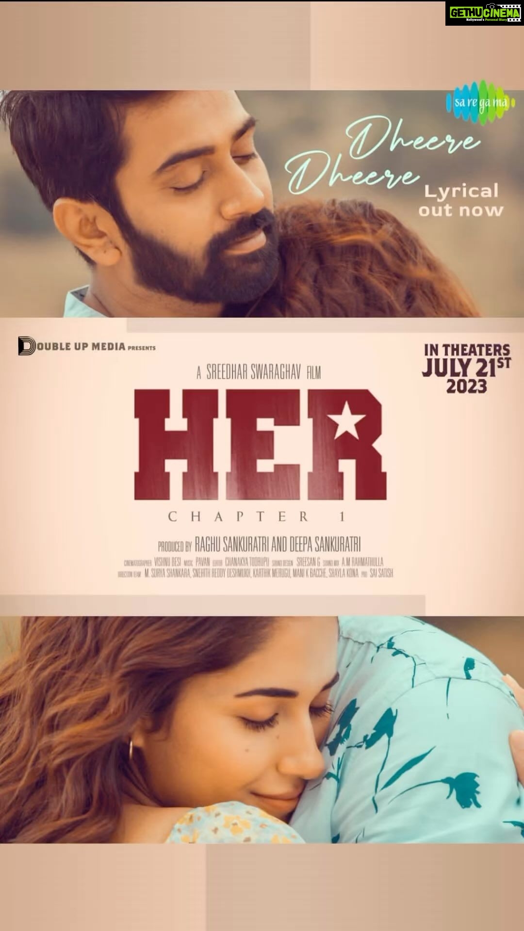 Ruhani Sharma Instagram - My fav song from #Her is out now.. Play it on loop and let me know how you like it… ♥️ . . . . #dheeredheere @sreedhaar @pavanmusical @vikas_vasishta @onelifeitis @jeevankumar.a @vinodvarma_29 @abhignya9 @therealravivarma @vishnubesi @chanakyart @veenaghantasala @raghusankuratri @deepasankuratri @poojakandimalla @sureshproductions #SanjaySwaroop #Raviprakash @pro_saisatish