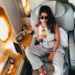 Ruhi Singh Instagram – My apple spritzer and I, both need chilling 

@emirates #emiratesfirstclass