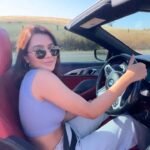 Ruhi Singh Instagram - #roadtrippin across California ❤️ #bmwm #bmwm850i #convertible