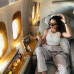 Ruhi Singh Instagram – My apple spritzer and I, both need chilling 

@emirates #emiratesfirstclass