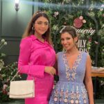 Ruhi Singh Instagram - Emily in Paris with @missmalini 😍 Such a fun brunch with my girls. Life’s beautiful 😻 Ps- I do everything extremely seriously, including following dress codes 😂 what do you think of my #emilyinparis look? Ditas Mumbai